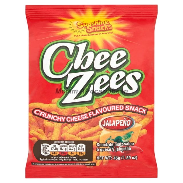 Sunshine Snacks Cheezees Jalapeno Flavour (45g)