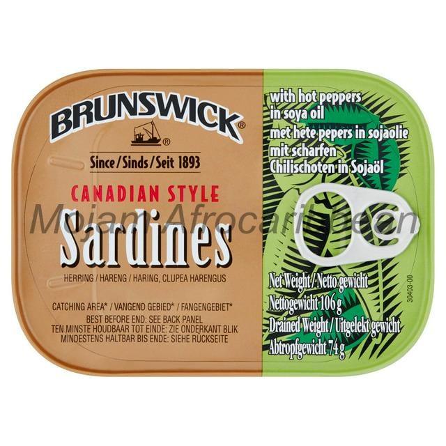 Brunswick Sardines With Hot Peppers (106g)