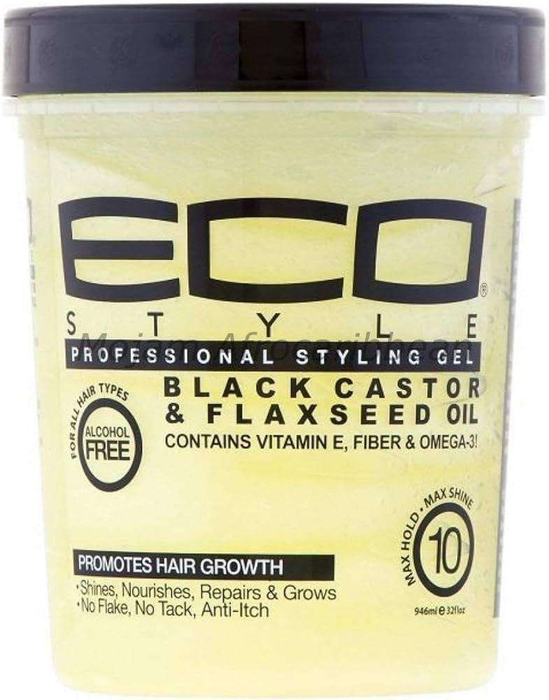 Eco Style Black Castor & Flaxseed Oil Styling Gel