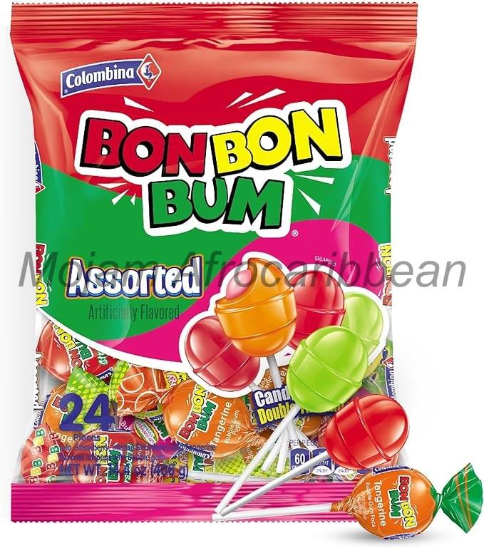 Colombina Bon Bon Bum Assorted Lolly Pops (24 pk)