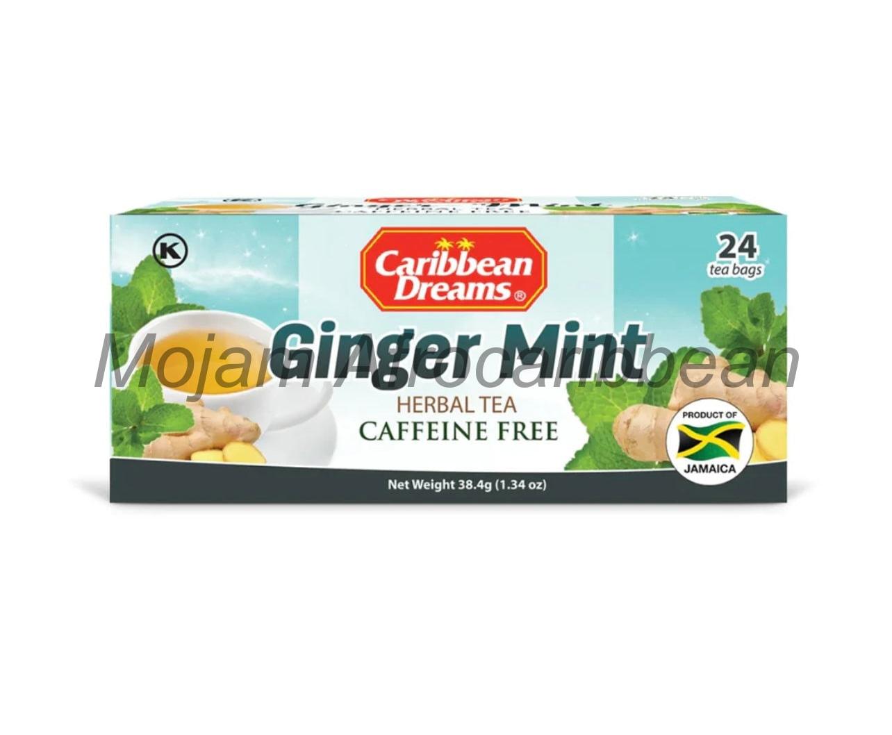 Caribbean Dreams Ginger Mint Herbal Tea (38.4g)