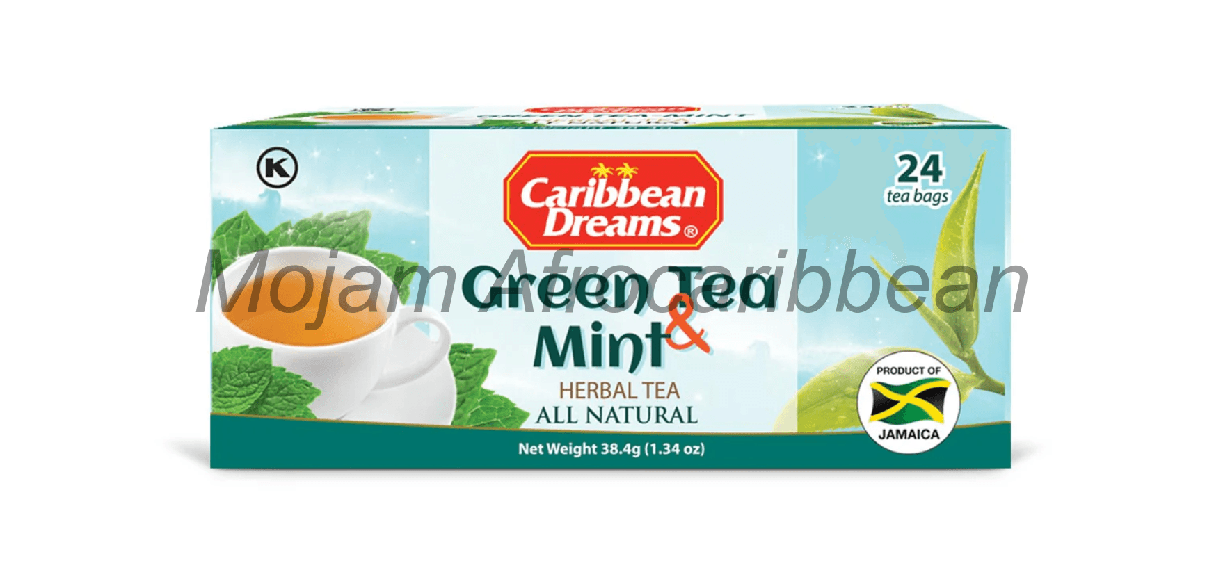 Caribbean Dreams Green Tea & Mint Herbal Tea (38.4g)