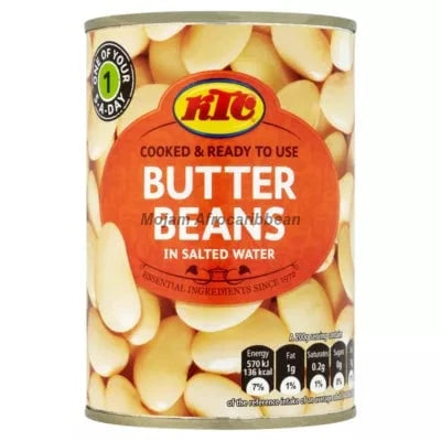 KTC Butter Beans in Salted Water (400g)