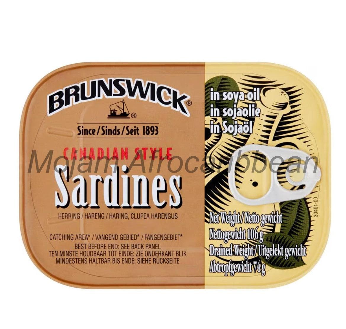 Brunswick Sardines In Soya Oil (106g)
