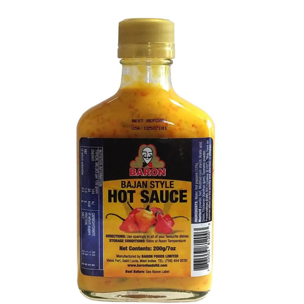 Baron Bajan Style Hot Sauce (200g)