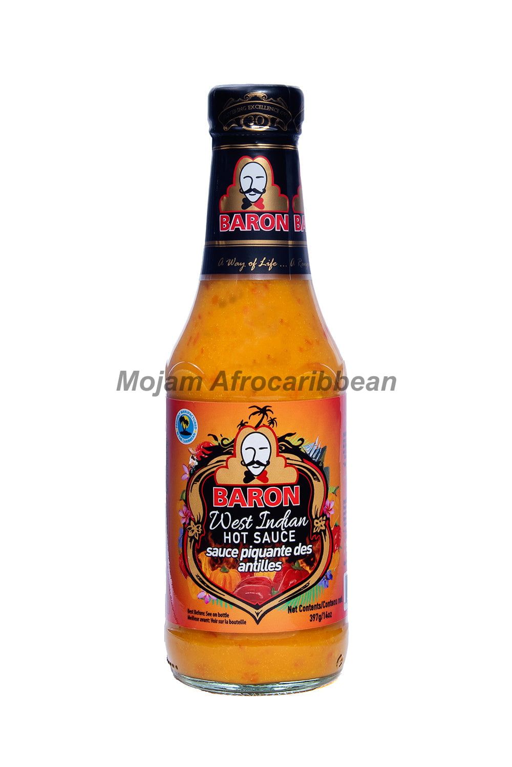 Baron West Indian Hot Sauce (397g)