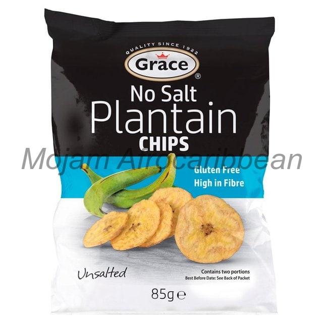 Grace Plantain Chips No Salt (85g)