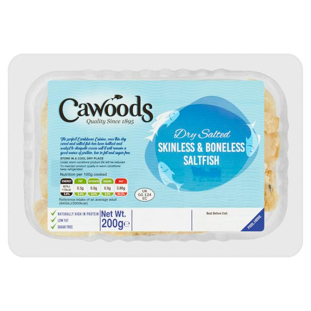 Cawoods Dry Salted Skinless & Boneless Saltfish (100g)