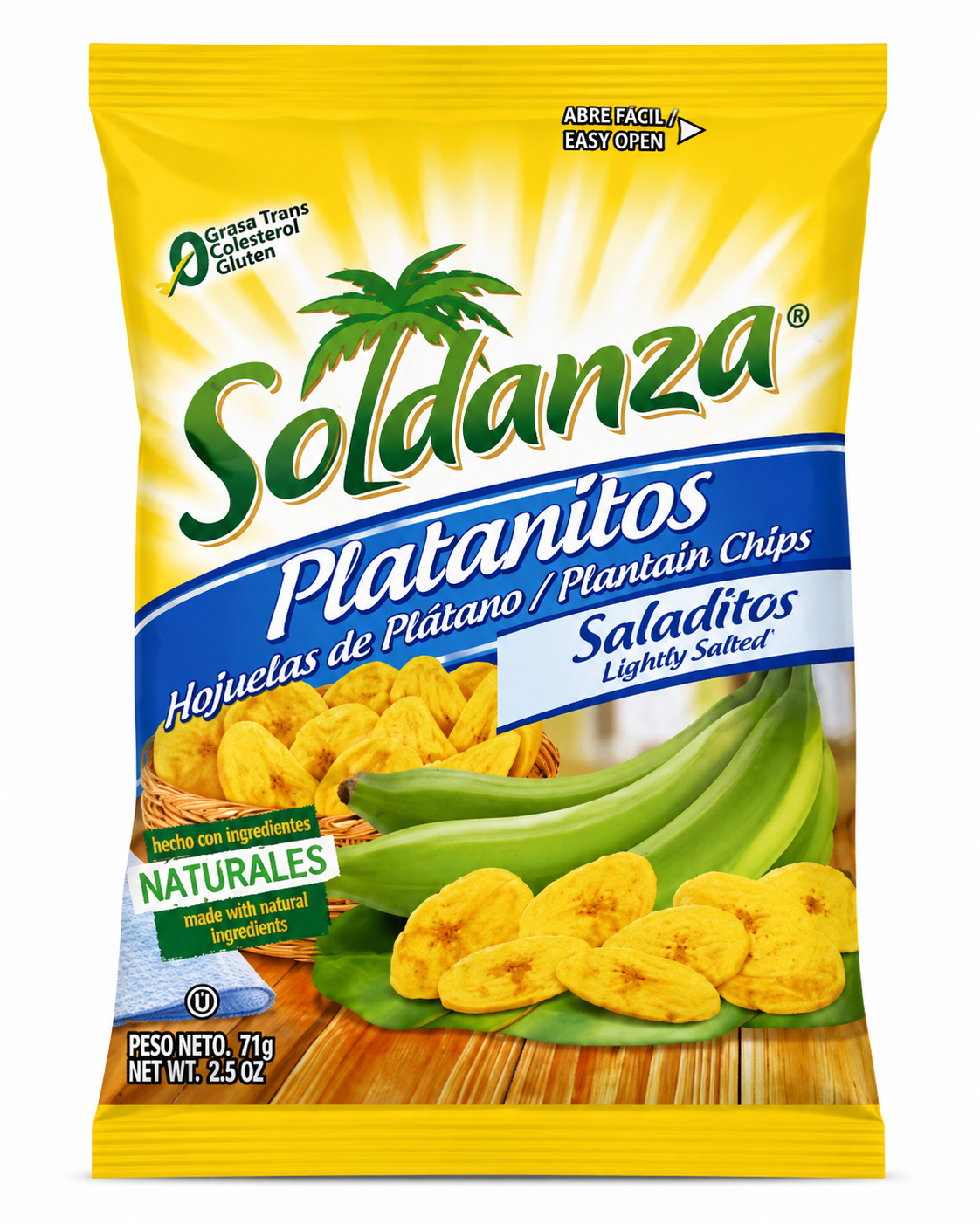 Soldanza Lightly Salted Plantain Chips (71g)