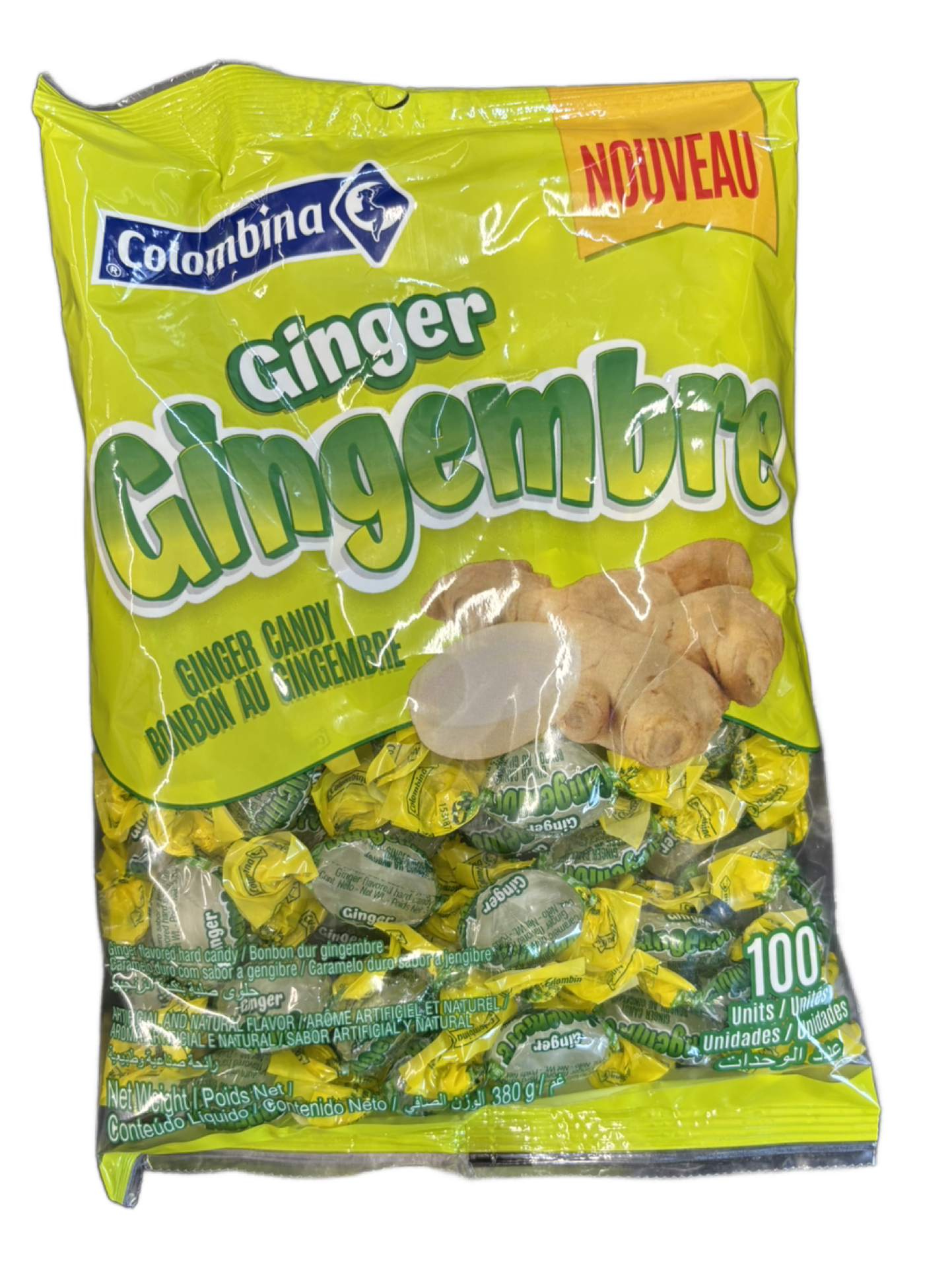 Colombina Ginger Candy (100 pieces)