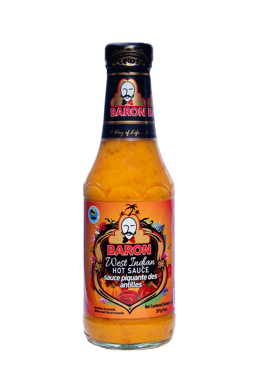 Baron West Indian Hot Sauce (397g)